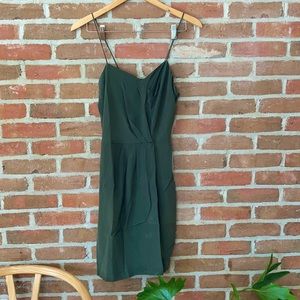 No.6 Olive Silk Dress Size 1 (S)